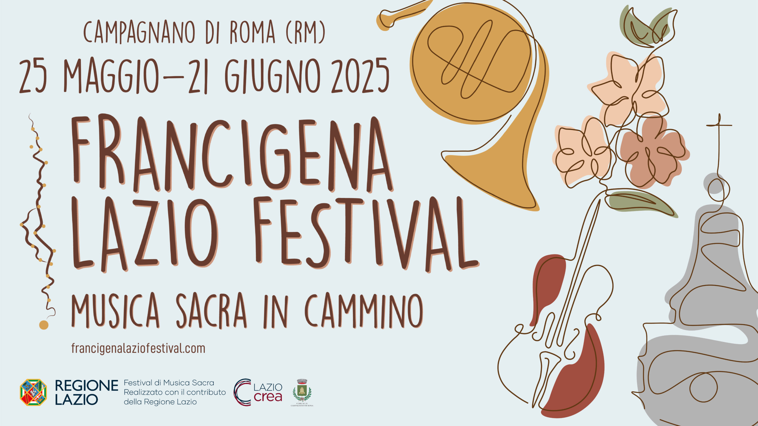 FLF25_ImmaginePromo Festival di musica sacra sulla Via Francigena a Campagnano di Roma dal 25 maggio al 21 giugno 2025